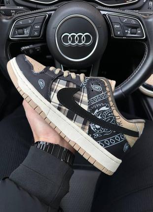 Чоловічі кросівки nike sb dunk low travis scott1 фото