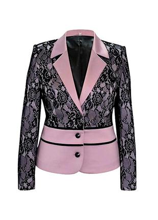 Костюм с платьем ( атласный сатин и кружевное трикотажное полотно)