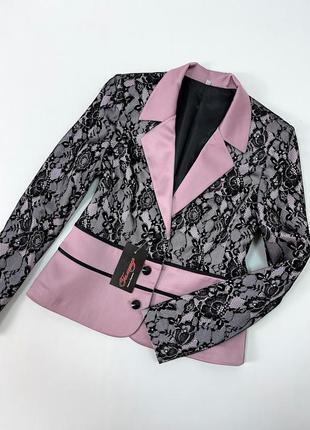 Костюм с платьем ( атласный сатин и кружевное трикотажное полотно)