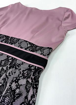 Костюм с платьем ( атласный сатин и кружевное трикотажное полотно)