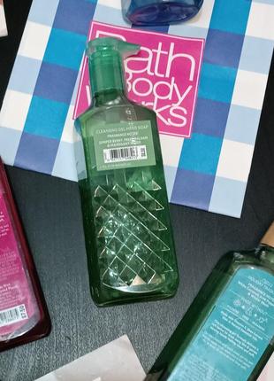 Очищаючий гель-мило для рук mahogany balsam bbw bath and body works оригінал4 фото