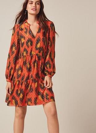 Ярусное платье анимал принт 18