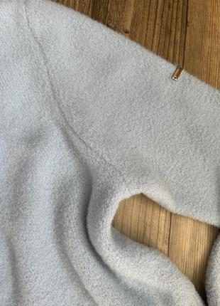 Укороченный пушистый свитерик от zara небесного отдушек 💙8 фото