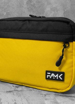 Поясная сумка famk r3 yellow black new5 фото