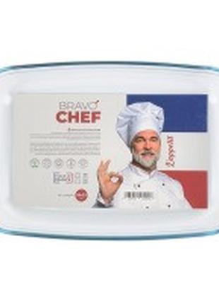 Форма с/к bravo chef форма стеклянная прямоугольная. 35х23х6см (bc-248b/fr) tzp1851 фото