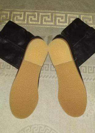 Новые женские кожаные мягкие деми сапоги зара, оригинал, размер 393 фото