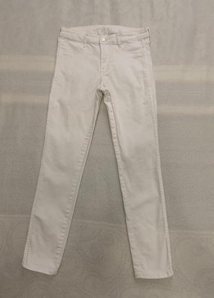 Белые женские джинсы скинни denim размер 291 фото