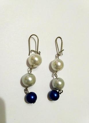 Кульчики з бусінками