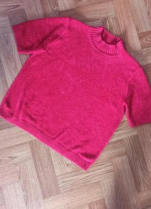 Велюровий гольф кофта короткий рукав