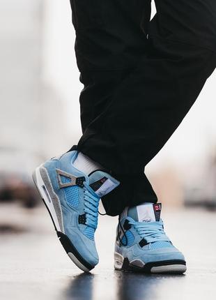 Кроссовки nike air jordan 4 university blue4 фото