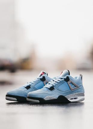 Кроссовки nike air jordan 4 university blue8 фото