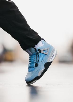 Кроссовки nike air jordan 4 university blue5 фото