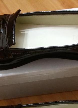 Лофери з натуральної лакової шкіри р. 38, туфлі soldi6 фото