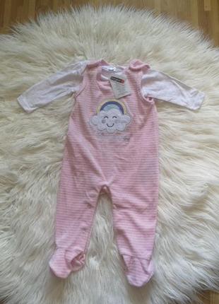 Костюм человечек комбинезон ползунки ergee рост 68