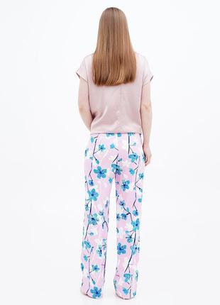 H&m новые брюки палаццо цветочный принт цветы5 фото