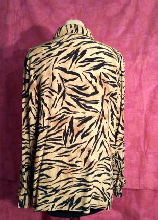 Блуза с тигровым принтом и длинными рукавами barisal.3 фото