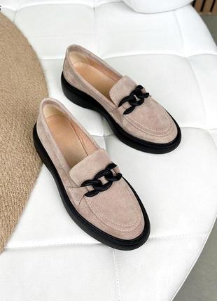 Замшевые лоферы
