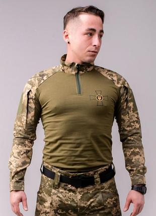 🇺🇦 тактическая рубашка убакс с длинным рукавом пиксель