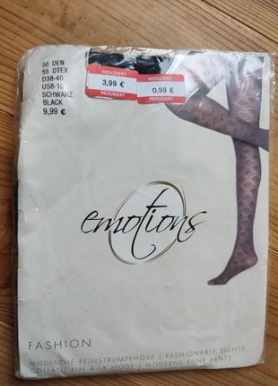 Щільні колготки у візерунок 50 ден s-m motions