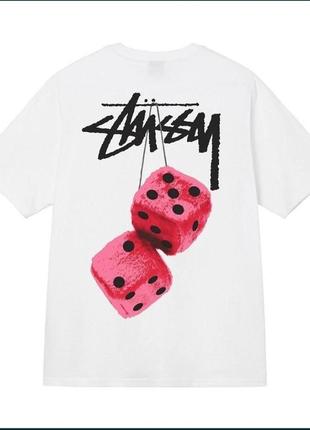 Оригинал stussy fuzzy dice футболка