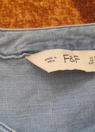 Рубашка джинсовая f&f3 фото