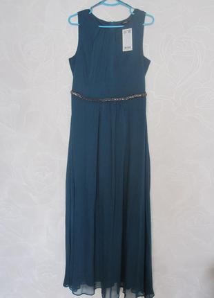 Шикарное вечернее бирюзовое платье от orsay
