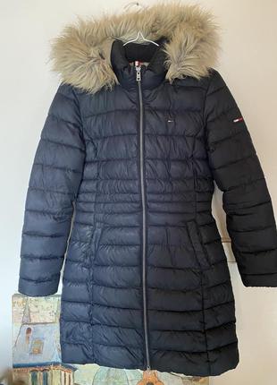 Тепле зимове брендове пальто tommy hilfiger. оригінал1 фото