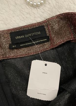 Юбка, юбка urban outfitters блестящая, мини8 фото