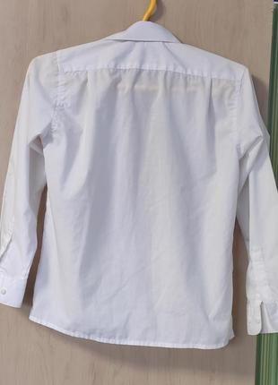 Рубашка школьник. 128-234см. белая.2 фото