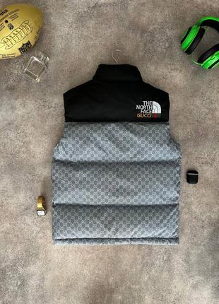 Жилетка the north face gucci grey3 фото