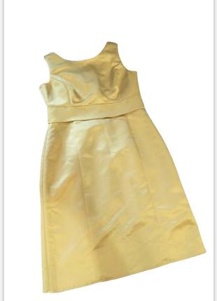 Желтое мини платье новое
