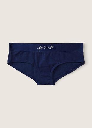 Трисики hipster с логотипом из камушек. pink. victoria’s secret. оригинал 🇺🇸