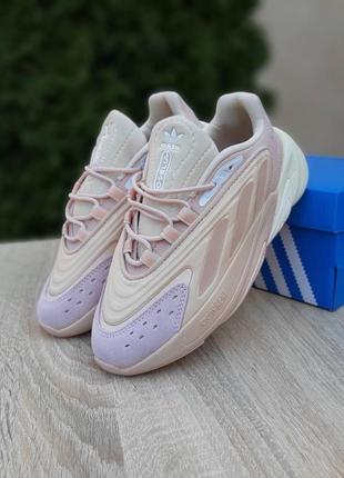 Кроссовки adidas ozelia pink/beige