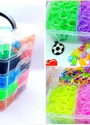 Набор для плетения из резинок fashion loom bands 5 ярусный 15 000 резинок с аксессуарами2 фото