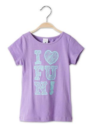 Нова бавовняна футболка для дівчинки р. 116 і р. 122 фірми palomino c&a