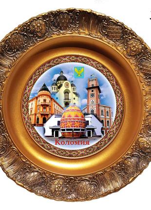 Сувенирная тарелка коломыя города украины декоративная подвесная тарелка6 фото