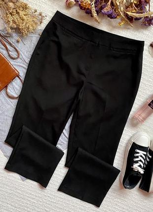 Классические прямые брюки чёрного цвета,класичні прямі брюки чорного кольору
