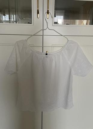 Блуза benetton белая 2