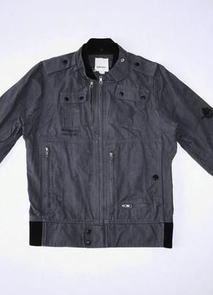 Куртка бомбер джинсовая серая 'diesel' 46-48р1 фото
