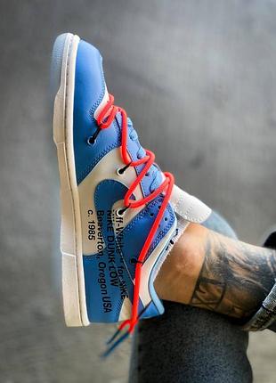 Кросівки nike dunk low "off-white "blue"