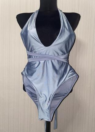 Сексуальный серый купальник