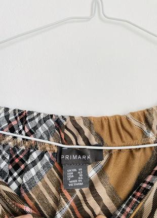 Юбка мини в клетку primark 4