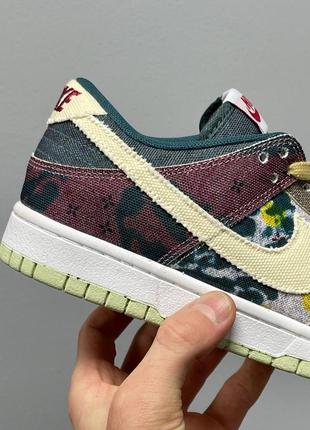 Кроссовки nike dunk low sp ‘community garden’ кроссовки9 фото