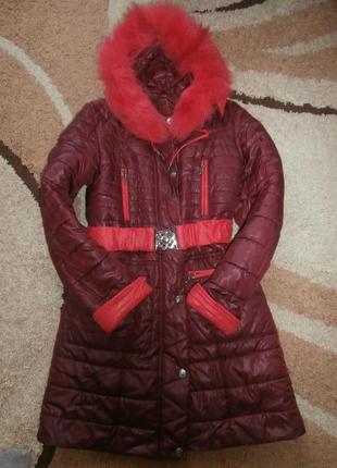 Зимняя куртка, мех натуральный1 фото