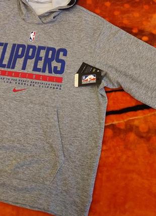 💯🏀 оригинал. худи nike dri fit x nba los angeles clippers.5 фото