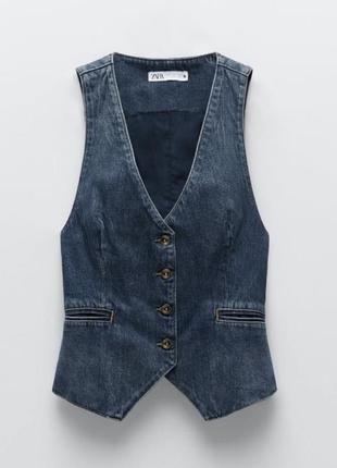 Жилет джинсовый зара zara, s