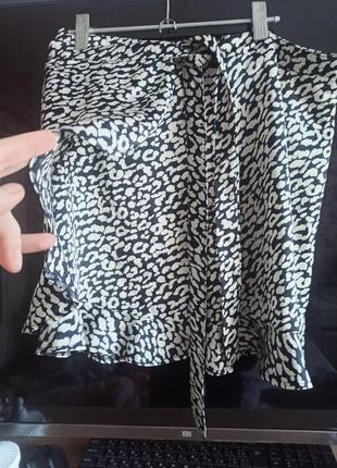 Трендовая юбка лепард леопардовый принт5 фото