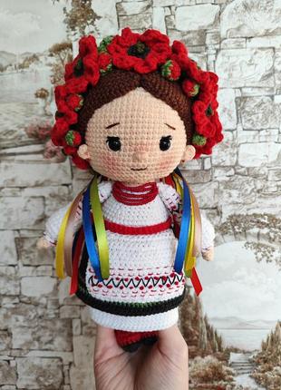 Сувенірна лялька "українка з маками" handmade