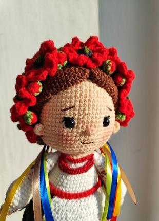 Сувенирная кукла "украинка с маками" handmade4 фото