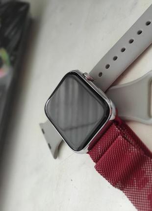 Смарт часы smart watch gs8 мах 45mm украинские меню с функцией звонка глянцевые серые